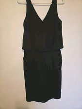 Lauren Ralph Lauren Classy Little Black Dress Womens Small Stretch V Neck 