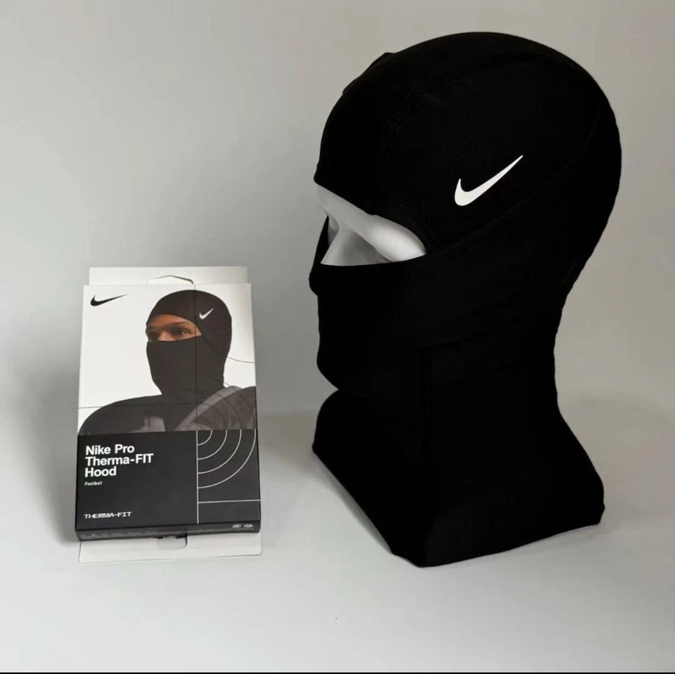 Nike Pro Therma-Fit Ski Mask Balaclava Black Unisex Cold Weather Face Protection - Image 3 of 4