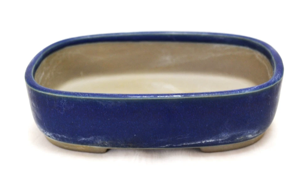 Bonsai pot rectangular Rare with gentle rounded corners 15.5cm Vintage Japanese - Image 4 of 4