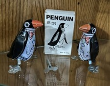 VINTAGE Tin Windup Penguins 3
