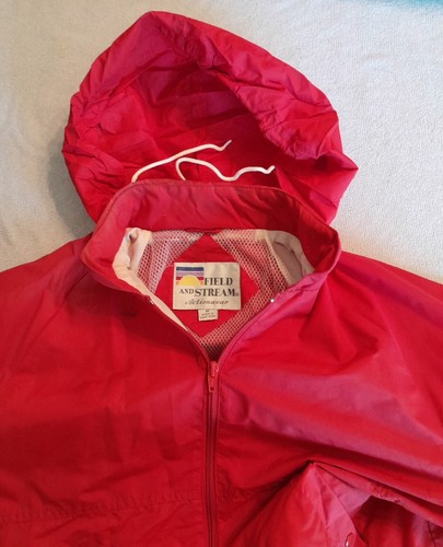 Vintage Field And Stream Activewear Windbreaker Men's Jacket Size M Red Vented - Picture 10 of 20