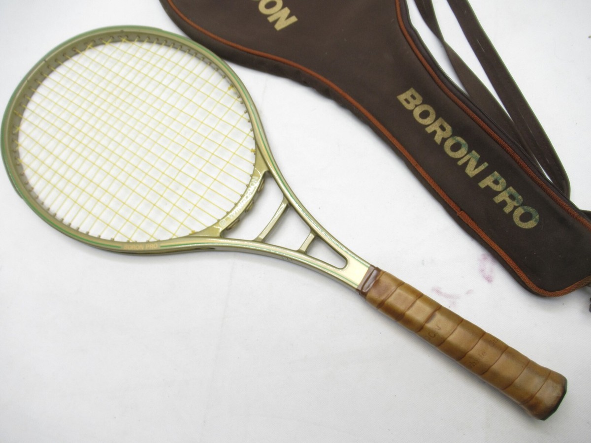 Raquette De Tennis Vintage Wimbledon Boron Pro – Taille Manche 4 3/8 – Avec Housse – Occasion Bon état