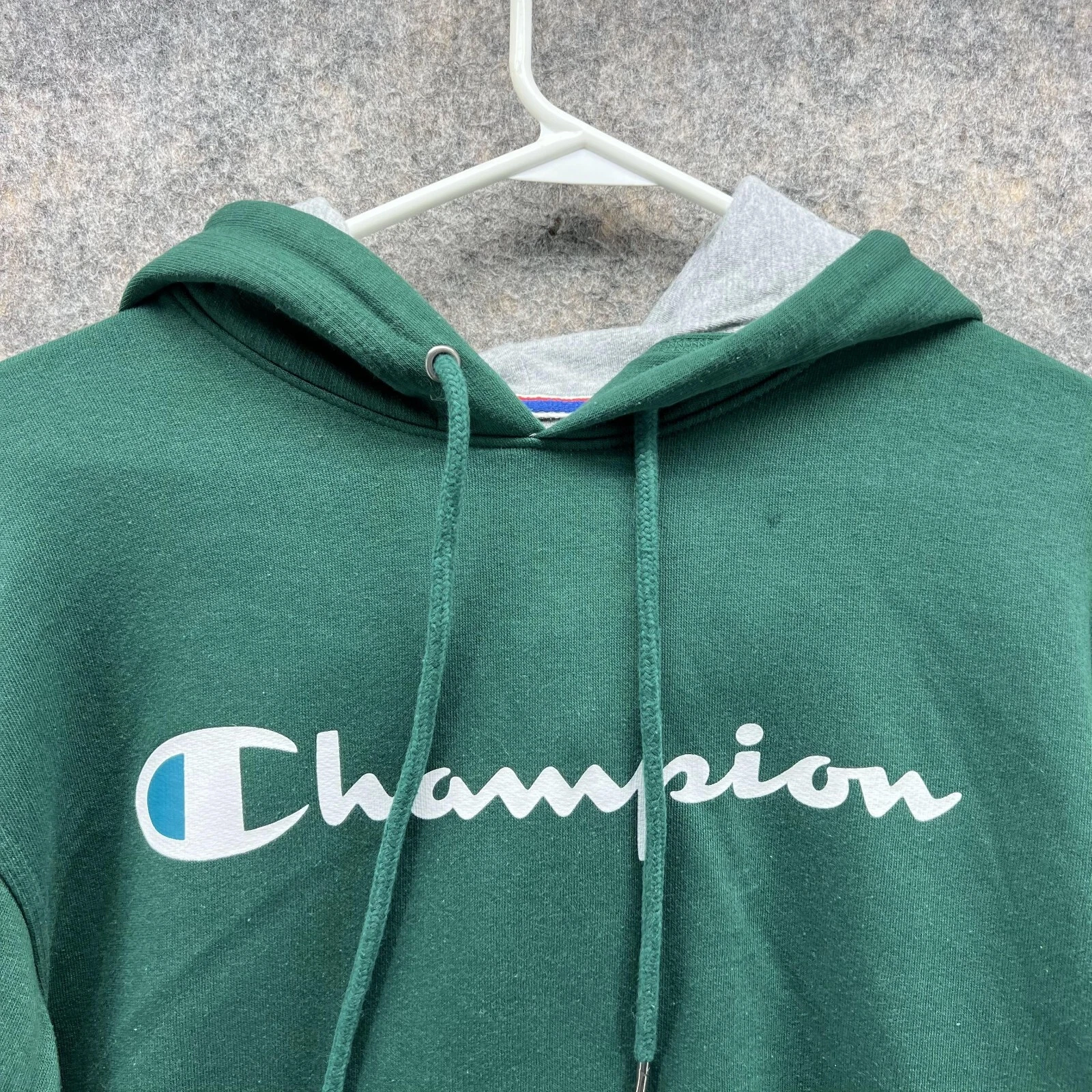 VETEMENTS Felpa con cappuccio Champion uomo piccolo adulto verde pullover felpa incantesimo cotone