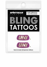 Northern Iowa Panthers Bling Eye Blacks - Glitter & Rhinestone Tattoos