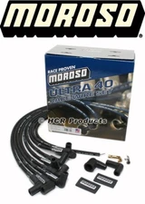 Moroso 73709 Black Ultra 40 Spark Plug Wires Small Block 350 SBC Chevy HEI Style