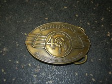 Running Strong For American Indian Youth Olympic Belt Buckle 1964 Billy Mills