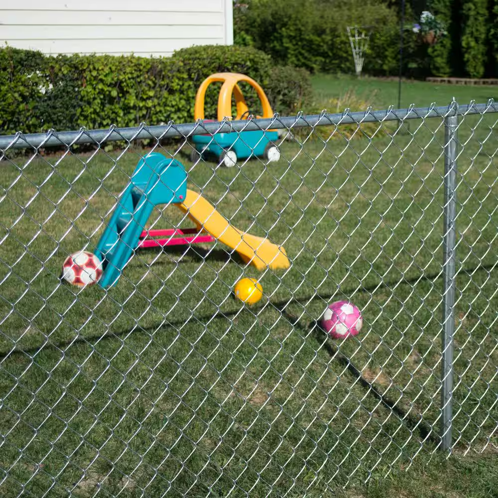10 Ft. X 4 Ft. 12-Gauge Galvanized Steel Chain Link Fence Fabric Repair Roll