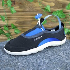 Speedo Water Shoes Boys Y 13-1 Medium Athletic Blue Synthetic Drawstring