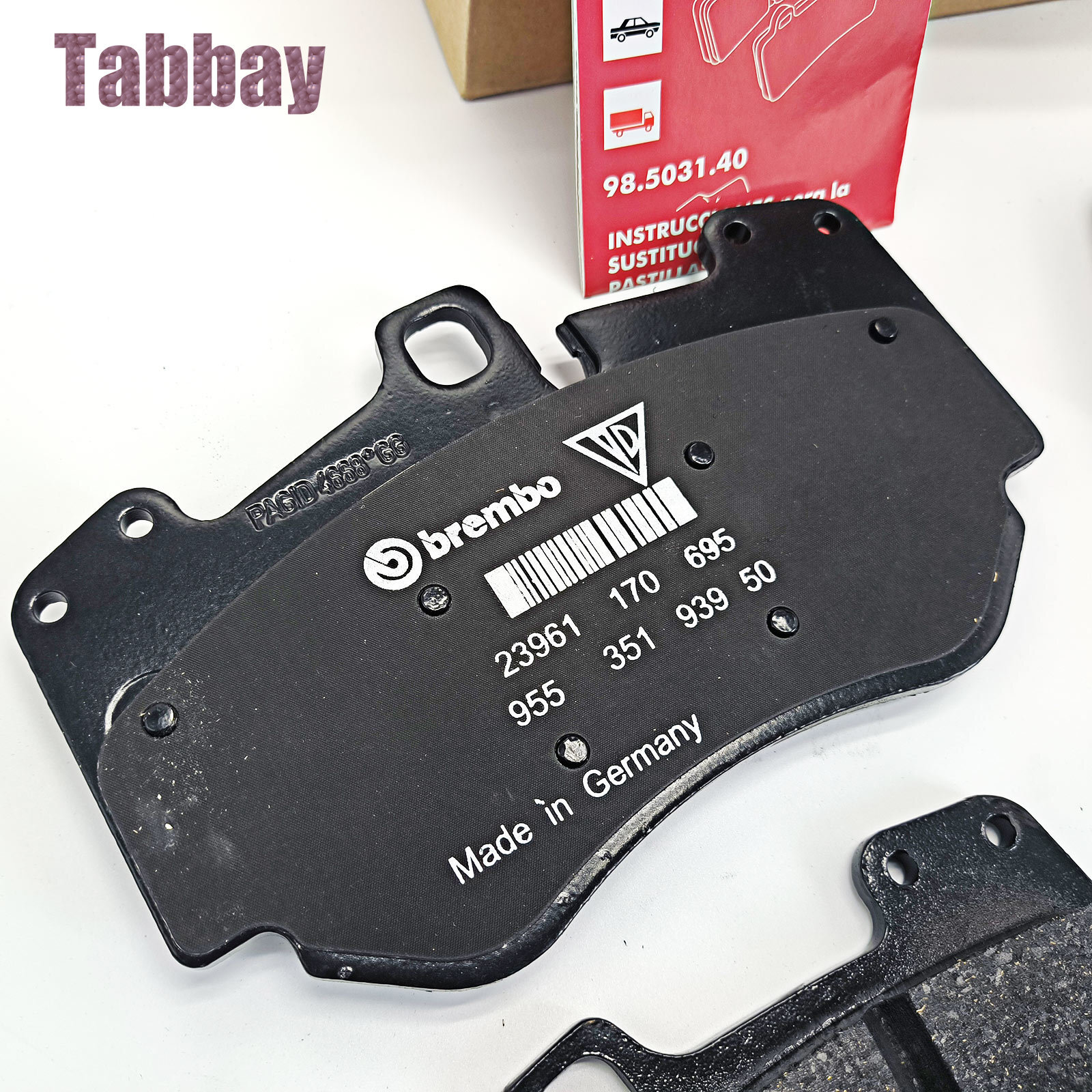 4S0698151M Front Brake Pad Set W/Sensor for Lamborghini Huracan EVO LP580 LP610