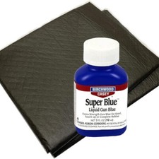 Birchwood Casey Super Blue Liquid Gun Blue Two Absorbent Pads for Cold Bluing