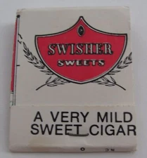 Vintage Unstruck Matchbook Swisher Sweets Cigars Tobacco Brand Made in USA