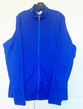 NWOT PATAGONIA ELECTRIC BLUE ZIP-UP MOCK NECK LONG SLEEVE SWEATER SIZE: XL