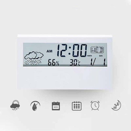 Calendar Number Clock LED Digital Electronic Clock Alarm Clock Large Number - Picture 4 of 15