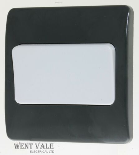 MK Logic Plus - K4785 GRA - 10a 1 Gang Intermediate Wide Rocker Plate Switch New