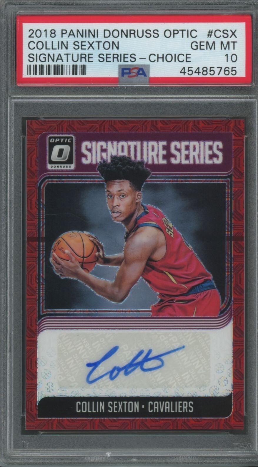 Collin Sexton 2018 Donruss Optic Choice Rookie "Autograph" - PSA 10 - GEM MINT