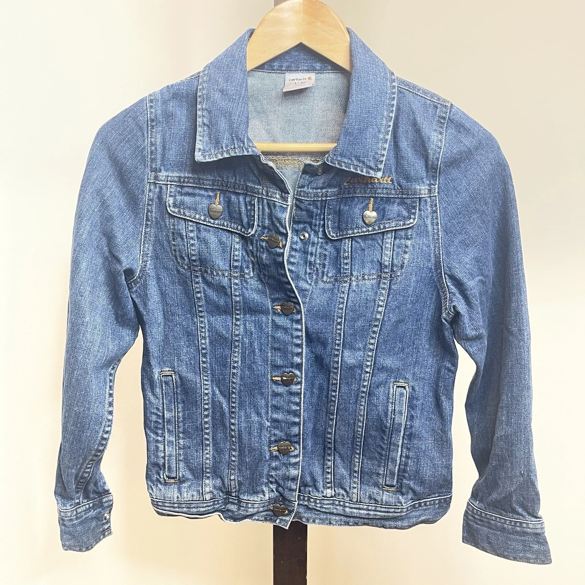 Girls denim jacket size 12 cheap