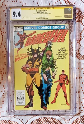 Daredevil #196 CGC 9.4 2X SS Larry Hama & Klaus Janson 1st