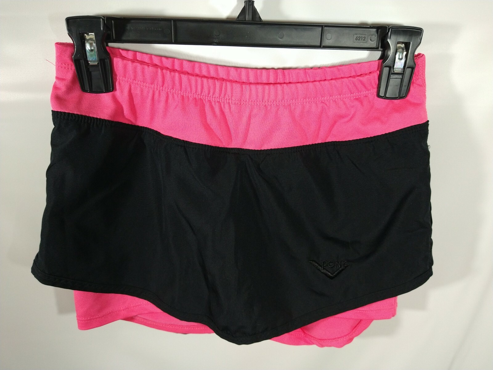 Pantaloncini da tennis donna corsa atletica taglia piccola pony gonna pantaloncino nero rosa
