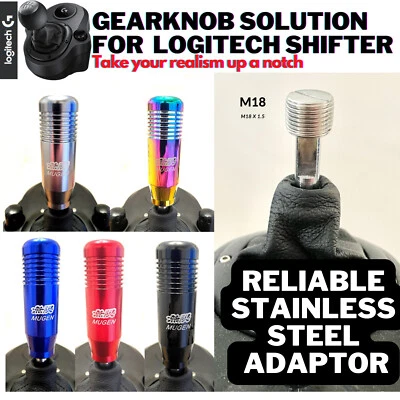 Gear Shifter Knob & Adaptor For Logitech G29 G920 G923 G27 Driving Force Shifter