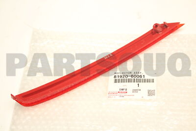 8192060061 Genuine Toyota REFLECTOR ASSY 81920-60061 | eBay