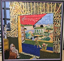 Larry Connatser Acrylic on Wood Painting Summer 1966 After Matisse Triptych