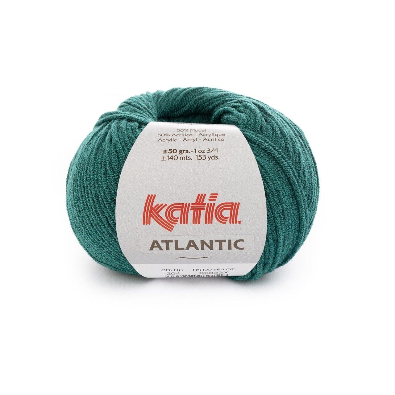 Atlantic by Katia - BOTELLA/NEGRO (204) - 50 g / approx. 140 m Wool