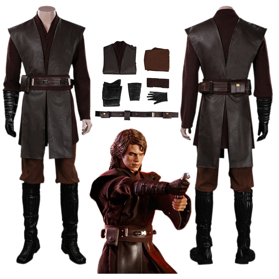 Star Wars Jedi Anakin Skywalker Darth Vader Conjunto Completo Traje Disfraz Conjunto