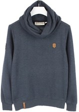 Naketano Kapuzenpulli Herren Klein Pullover Patch Logo Mischung Dunkelblau