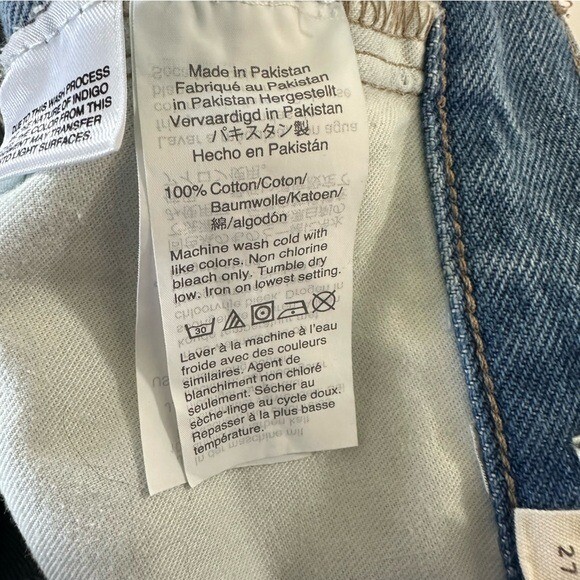 Madewell Jeans Womens Size 27 Mom Straight Leg High Rise Distressed View 4