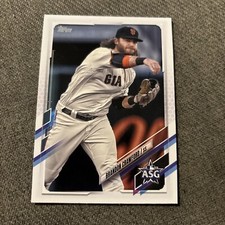 2021 Topps Update Baseball 2021 MLB All-Stars #24- Brandon Crawford - Giants Coy