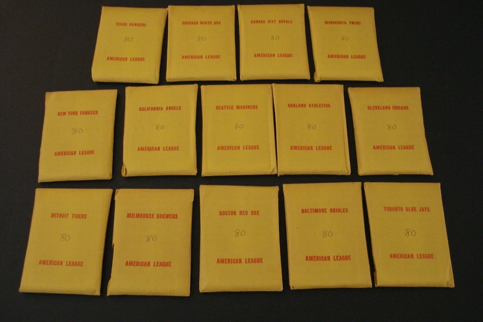 1980 APBA Baseball Game Season Cards - Original Issue with Extra Players - Image 4 of 4