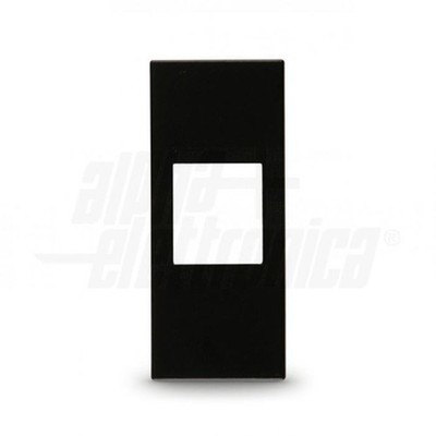 Keystone-Adapter kompatibel mit Vimar Alpha Line Electronics 1 Modul schwarz - 9