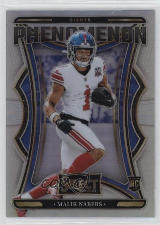 2024 Panini Select Phenomenon Silver Prizm Malik Nabers #8 Rookie RC 1oa8