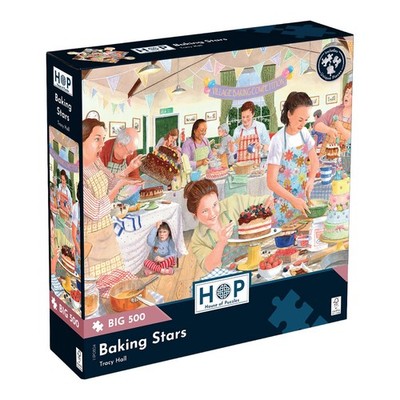 The House of Puzzles - Baking Stars BIG 500 Piece Jigsaw Puzzle - Food Theme