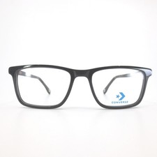 Converse K309 Black Rectangular Eyeglasses Frames 48-16-130 Patterned Temples