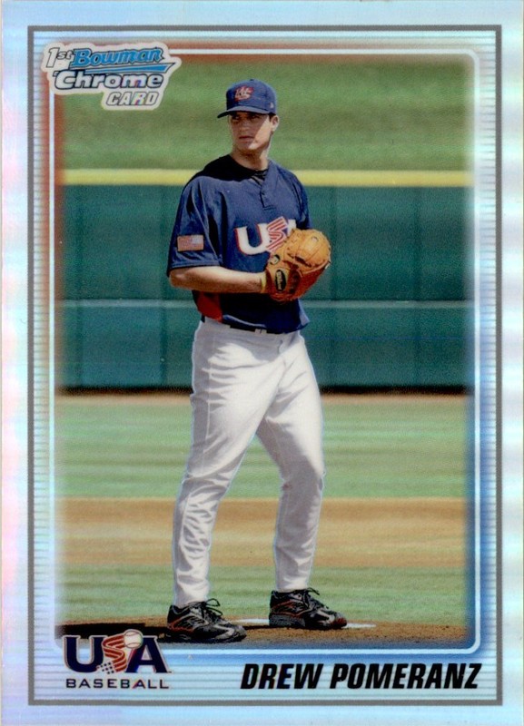 2010 Bowman Chrome USA Baseball Refractors Drew Pomeranz 464/777 USA #USA-BC16
