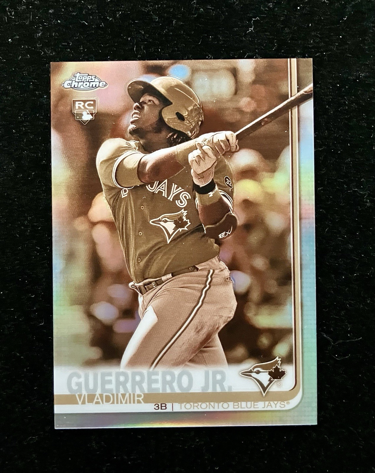 2019 Topps Chrome #201 Sepia Refractor Vladimir Guerrero Jr RC