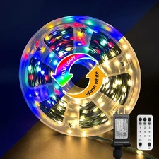 165 ft 500 LED Dual-Color Christmas String Lights - Remote & 8 Mod