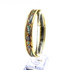 Vintage Hermes Seashell Enamel Narrow Bangle Clip On Earring Lot of 2 #M1543-5 — photo 2