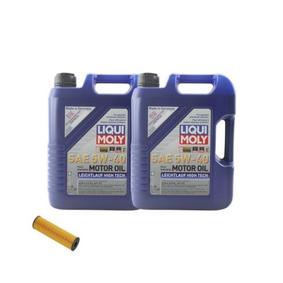 10L Liqui Moly Leichtlauf High Tech 5W-40 Hengst Oil Change Kit for Mercedes V12