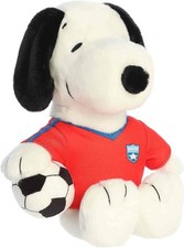 Aurora - Peanuts - 8" Soccer Snoopy Adorable Stuffed Animal- New, No Tags -