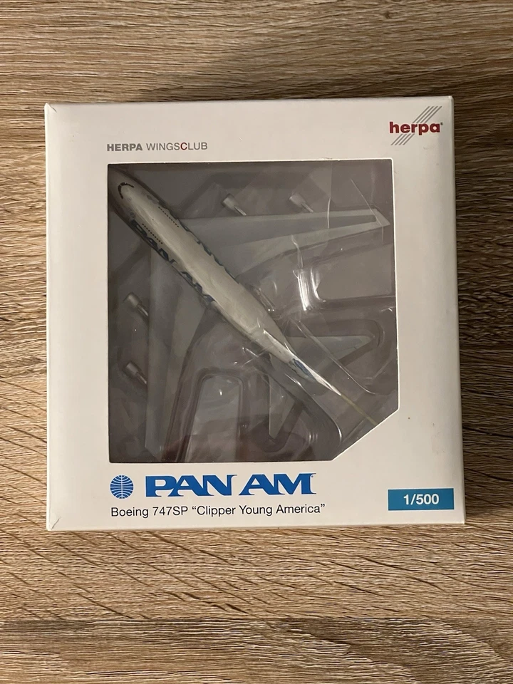 TOP: Herpa Wings Club PAN AM Boeing 747 SP ✅