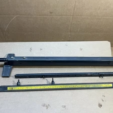 Mint Craftsman 10" Table Saw 113 Model 27” Deep TWIST Lock Fence Rails Hardware