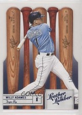 2019 Panini Leather & Lumber Bats Die-Cut Blue 16/25 Willy Adames #79 h3a