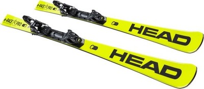 Head WC Rebels e-Race Pro SW RP WCR 14 Alpine Skis, Yellow/Black