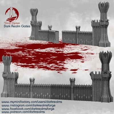 Dark Realms Lord of the Rings Tabletop Gate MESBG Fantasy Terrain
