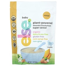 Baby, Plant-Powered Almonds Buckwheat Super Cereal, 6 Months , Mango, 7 oz