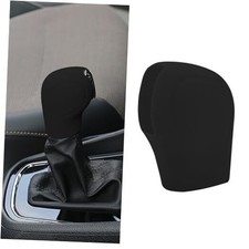 Car Gear Shift Knob Cover, Elastic Silicone Car Automatic Shift Protector Black