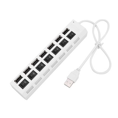 USB-Hub Multi-Ports Adapter Extensor 7 Anschlüsse Datenübertragung