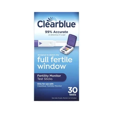 Clearblue Fertility Identify Home Monitor Family Planning Hormone Test 30 Sticks
